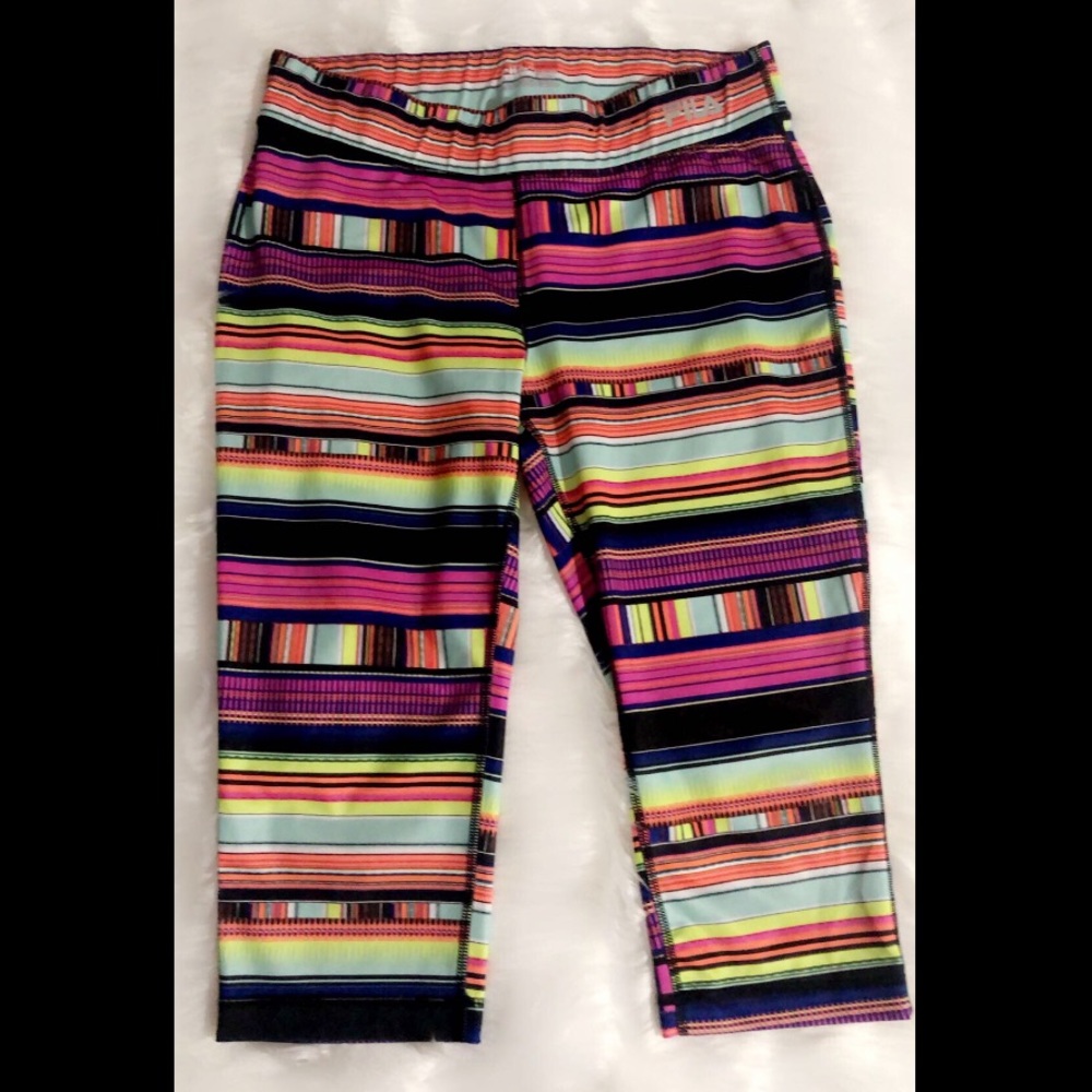 Fila colorful sport leggings. size M